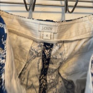 J. Crew Blue Artistic Bermuda shorts